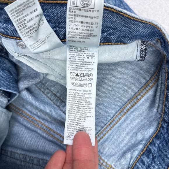 Levis Ribcage Wedgie Wide Leg Jeans Womens Size 30 Denim Medium Wash Casual - Picture 5 of 9